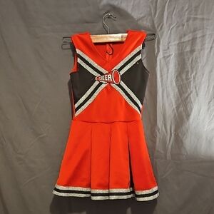 Kids Cheerleader Costume in Red and Black